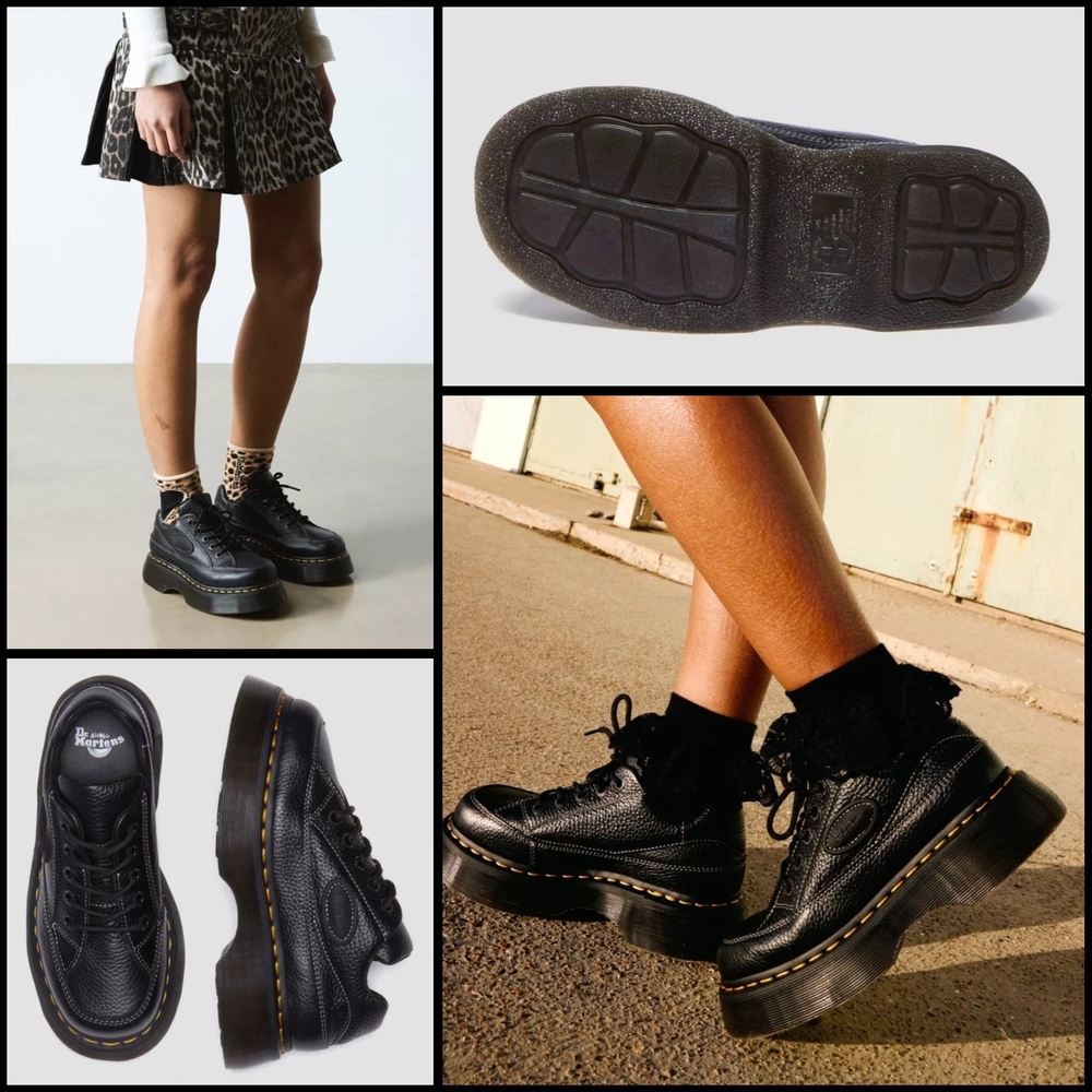 NWT Dr. Martens BUZZ 5-EYE Milled Nappa Leather Lug Sole Shoes Sz 7/EU 38